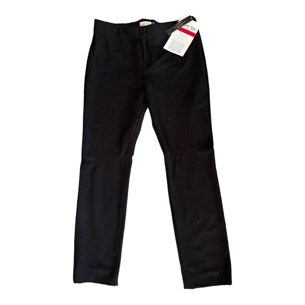 Tahari black /white print dress pants size 12, new with tags